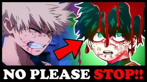 Bakugos a bully and a narcissist but hes not a monster. If deku offed himself bakugo would have gotten a much needed reality check to see that his actions have consequences. Kyon-4-Yuki Mad man with a box. • 23 min. ago. It depends on whether or not it's linked to him. Hell, if no one says, "Maybe Midoriya jumped because Bakugo told him to .... 