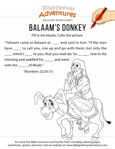 Balaam and the donkey sunday school lesson. - Pengs del tesoro chino radicales chinos vol 2.