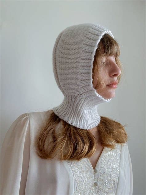 Balaclava pattern with a detailed description of sizing and each