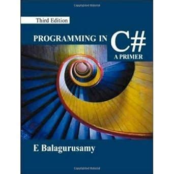 Balagurusamy 3rd By Programming Edition Sharp C