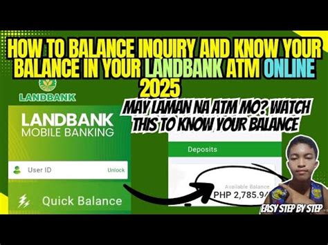 Balance inquiry landbank.  Experience seamless banking with LANDBANK Mobi...