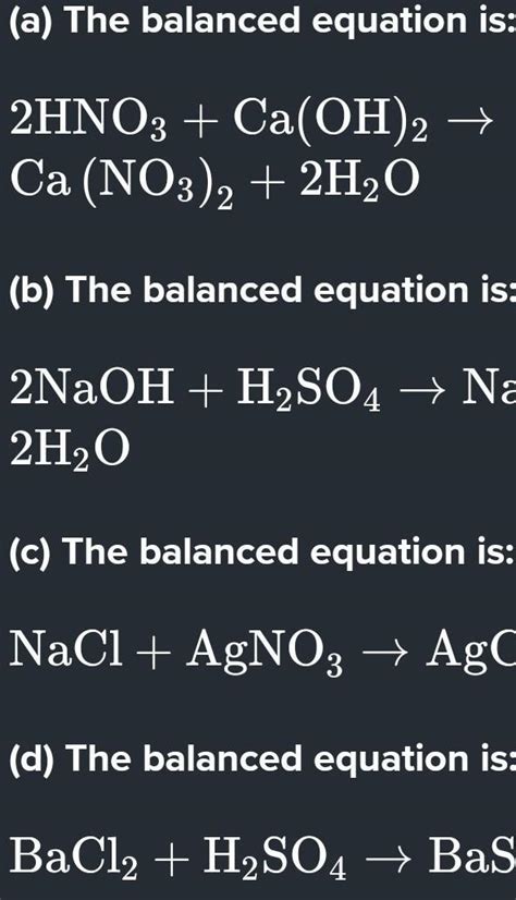 Balance the equation - NaOH + H2SO4 → Na2SO4 + H2O - teachoo