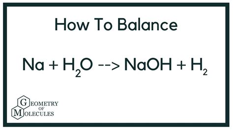 Balancing Equation Na + H2O = NaOH + H2 (and Type of Reaction)