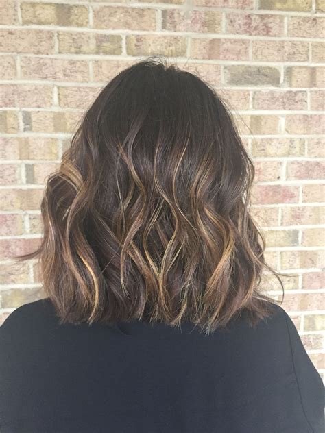 18 Hottest Dark Brown Balayage Styles. A dark balayage in cozy coffee shades is the safest and extremely gorgeous way to go with brunette hair. If you’re looking for a change without reckless moves, wanna get a kind of summery vibes on your dark brown hair, and add perfect dimension and movement to your natural hair, there is no better way to .... 