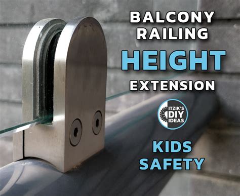 Balcony railing height extender.  These easy-to-install extensions fit into your new...