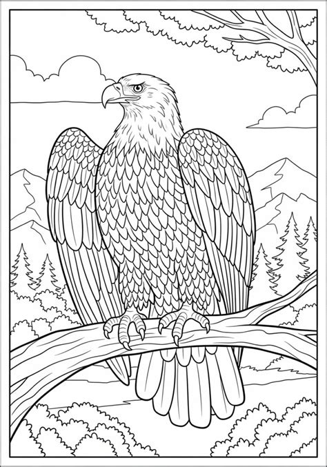 Bald Eagle Coloring Shee