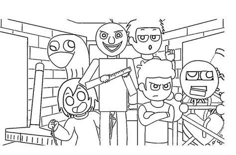 Baldis Basics Coloring Pages