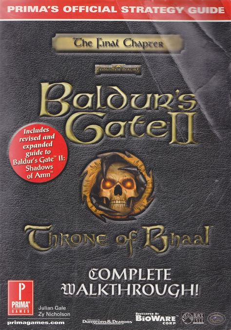 Baldurs gate 2 throne of bhaal official strategy guide. - Horn book guide to childrens and young adult books 007 no 2.
