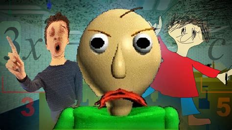Baldys basic. Collect 7 notebooks and escape from the school in this weird game inspired by bad educational software from the 90s. Solve problems, use objects, and avoid Professor Baldi and his friends who will chase you and punish you. 