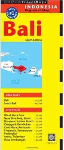 Bali Travel Map by Periplus Editions 9780794607395 eBay