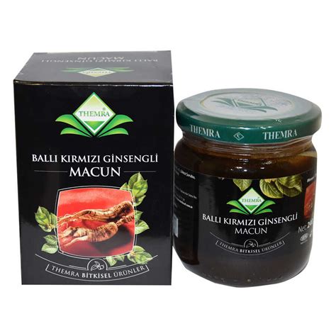 Ballı Kırmızı Ginsengli Macunu Bitkisel Karışım 240 Gr. 