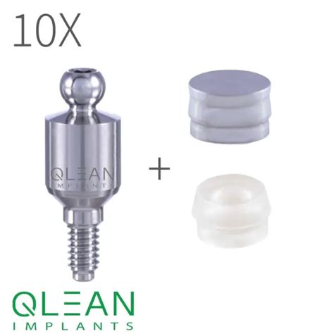 Ball Attachment Abutment. Silicone & Housing Caps - Uniqa Dental