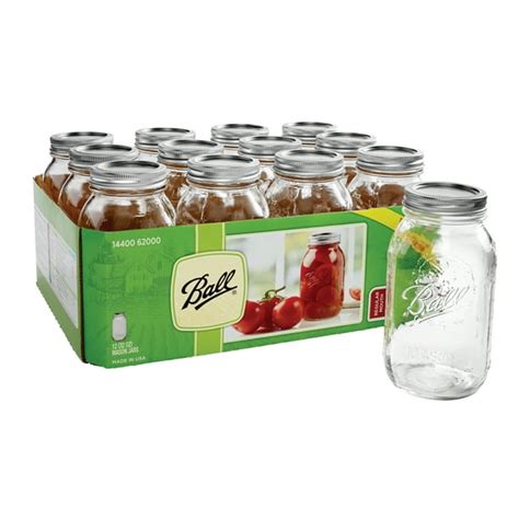 Ball Regular Mouth 32-Ounces Mason Jar with Lids …