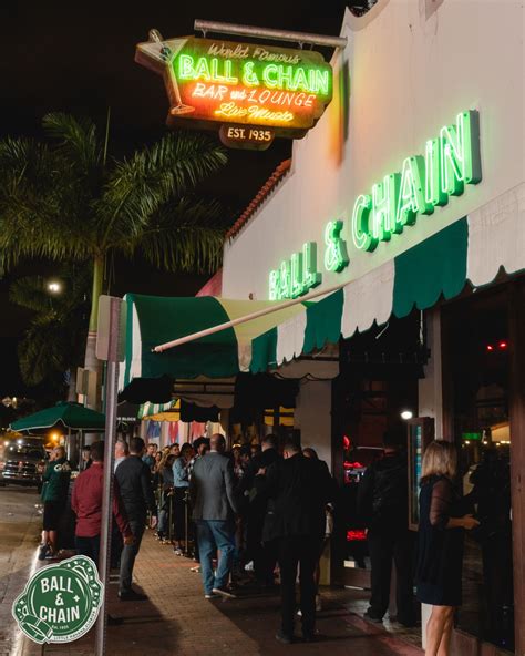 Ball and chain miami. Located on Calle Ocho in Miami's Little Havana neighborhood, Ball & Chain opened in 1935, so it predates the area's status as the center of Miami's cultural scene. The restaurant and bar hosted ... 