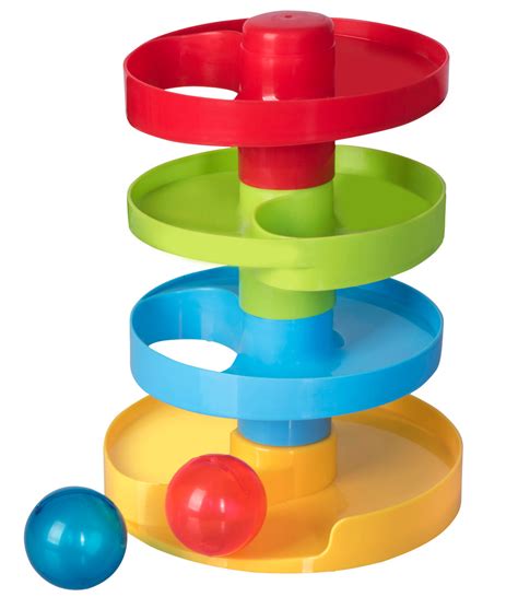 Ball drop toy. Helpful examples of motion for children include pushing toy cars; throwing dodgeballs, baseballs or footballs; dropping bowling balls; and throwing paper airplanes. The key to teac... 