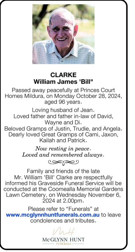 Ballarat Courier Death Notices