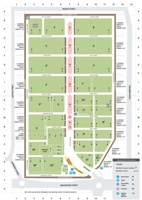 Ballarat cemetery map.  New Touchscreen computers for cemetery record searches...