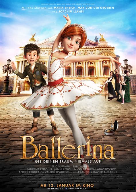 Ballerina 2016 watch. Leap! 2017 · 1 hr 29 min. PG. Kids & Family · Adventure · Animation · Comedy. An ambitious orphan with dreams of becoming a ballerina makes her way to the Paris Opera where she auditions for the lead in "The Nutcracker.”. Subtitles: English. Starring: Elle Fanning Nat Wolff Maddie Ziegler Carly Rae Jepsen Kate McKinnon Mel Brooks. 