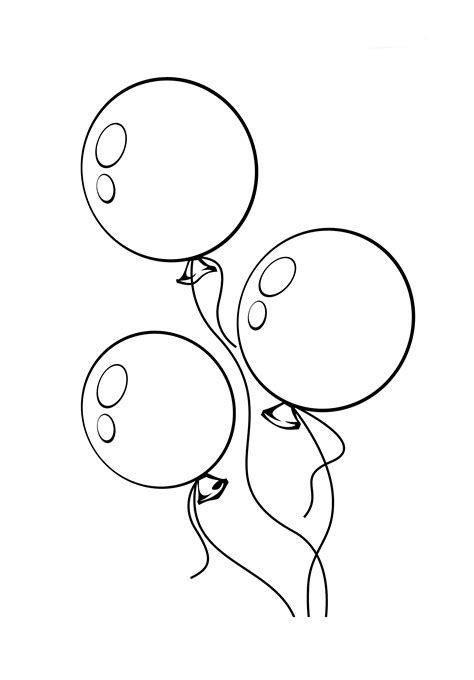 Balloon Coloring Shee
