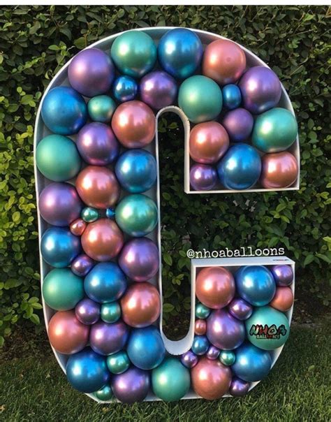 Balloon Mosaic Letters - Etsy