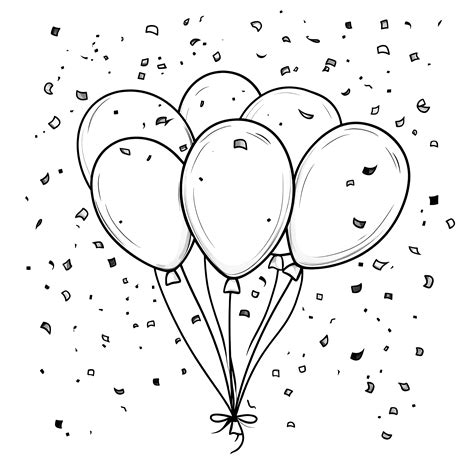 Balloons Coloring Shee