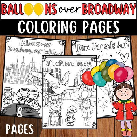 Balloons Over Broadway Coloring Page