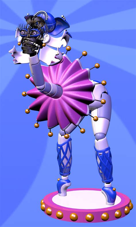 Ballora - Ballora is located in the Ballora Gallery along with her Minireenas. She is hired for birthday parties to encourage kids to "get fit and enjoy pizza". She's first seen on her stage on Night 1 where the player must give her a controlled shock to get her back on her stage.