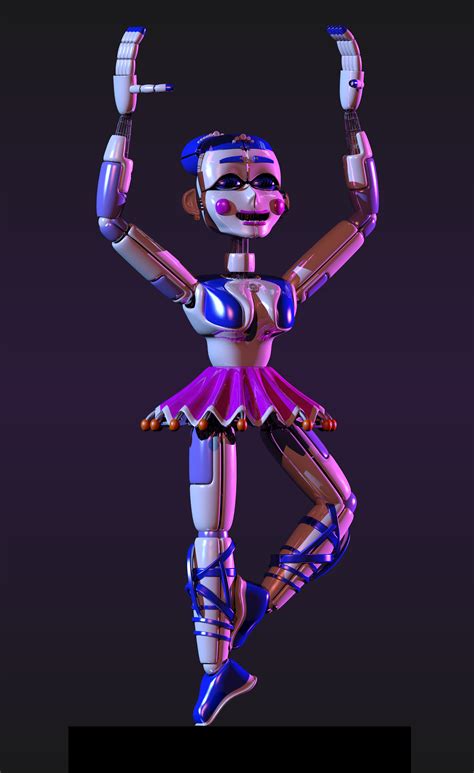 This is a trivia sub-page related to Ballora. Occasionally, when crawling through Ballora Gallery, the player will hear her sing. From Michella Moss' (Ballora's voice actor) profile where Ballora's beta singing audio is located, Ballora is referred as a "horror game doll". She is the only non-nightmare, humanoid animatronic to notably have sharp teeth. Intended for entertaining children and .... Ballora