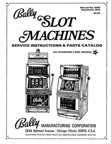 Bally electromechanical slot machine repair manual. - Resumo histórico e estatístico comemorativo ao cinqüentenário da emancipação política do município de nova prata..
