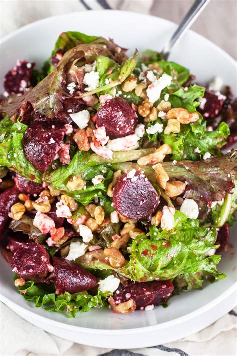 Balsamic Beet Salad – Fresh Herbs, Toasted Walnuts, Feta Cheese