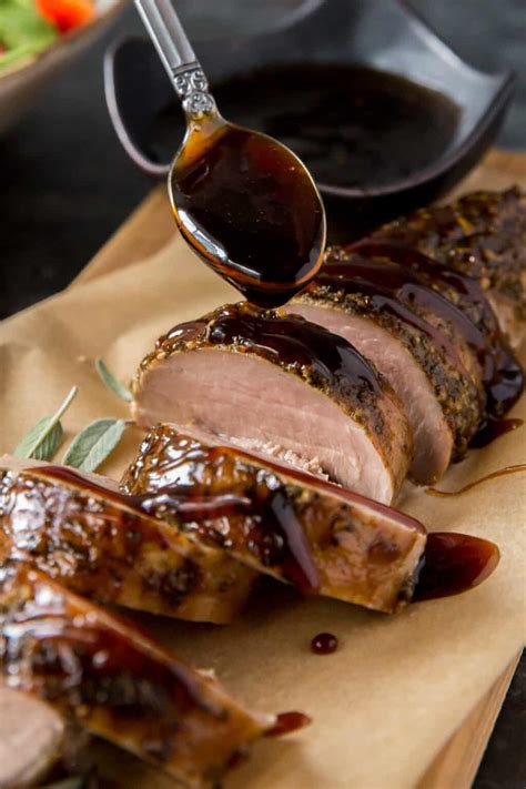 Balsamic Glazed Pork Tenderloin Valerie