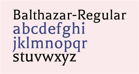 Balthazar English Font Regular Type - Free Download