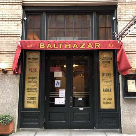 Balthazar soho. Share. 6,574 reviews #518 of 6,765 Restaurants in New York City $$$$ French European Soups. 80 Spring St, New York City, NY 10012-3907 +1 212-965-1414 Website. Open now : 07:30 AM - 11:30 AM12:00 … 