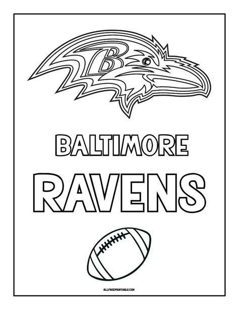 Baltimore Ravens Coloring Shee