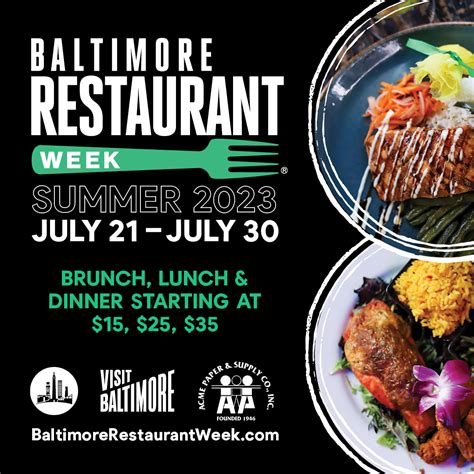 Baltimore restaurant week. Jul 12, 2017 · Throughout Restaurant Week, snag one of the coveted seats under the stars to enjoy a $35, three-course dinner showcasing classics like clams casino, crab cakes, bacon-wrapped salmon, braised beef short ribs, and baked apple pie. 1201 Shawan Road, Hunt Valley, $20-35, 410-771-0505. Last summer, restaurant week organizers made it a priority to ... 