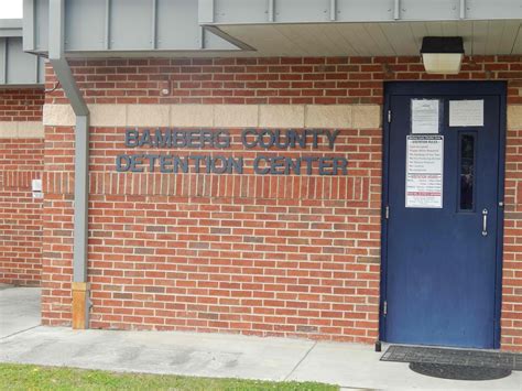 The Bamberg County Detention Center has an up to date online database for inmate search, roster reports, and bail bonds. Here is the inmate roster for the Bamberg County Detention Center. This roster is updated daily, you can check it online for inmate search, roster reports, and bail bonds. You can also call the jail on 803-245-3012, 803-245 ...