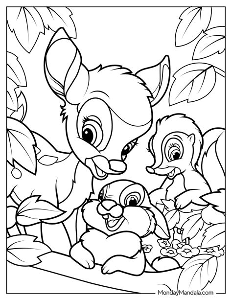 Bambi Coloring Shee