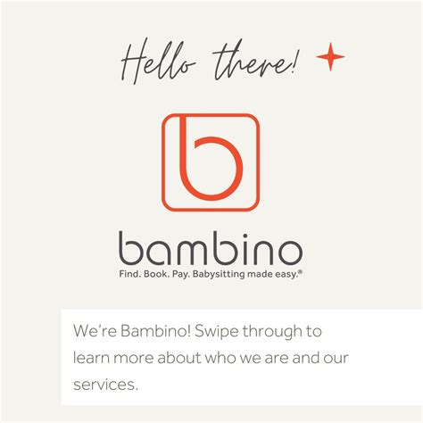 Bambino babysitting jobs. .  ...