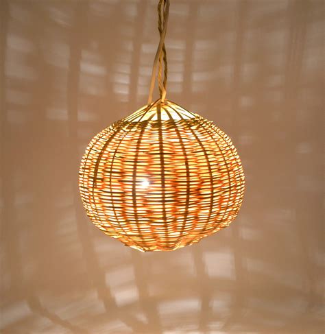 Bamboo Pendant Light - Etsy UK