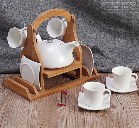 Bamboo Tea Cup Holder Ornament Crafts Supplies Durable Bamboo for Tea ...