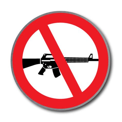 Ban Assault Weapons Lapel Pin Anti Assault Rifle Pin