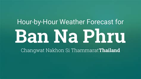 Ban Phru Nai Sea Weather, Surf and Wind - Extended 10 Days …