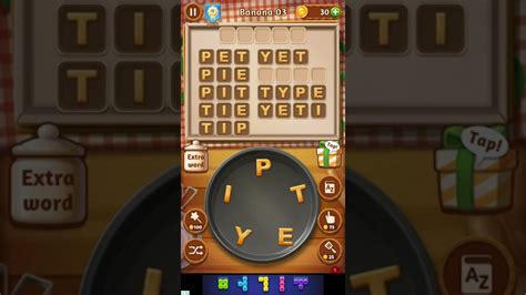 Banana 18 word cookies. Word Cookies Level 11 in the Novice chef Pack category and Banana subcategory contains 10 words and the letters EFORZ making it a relatively easy level. Sponsored Links. The words included in this word game level are: 3 letter words: B O Y. B Y E. 