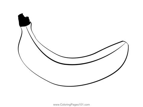 Banana Coloring Pages