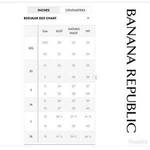 Banana Republic Size Chart A Visual Reference of Charts Chart Master