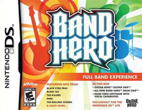 Setlist Achievements Cheats Unlockables Gig Challenges Being released on home consoles and Nintendo DS, Band Hero features three different setlists per console type and region. This list will feature songs available in the home console version of Band Hero and two sets of songs in the Nintendo DS version by region. Contents 1 Setlists . 