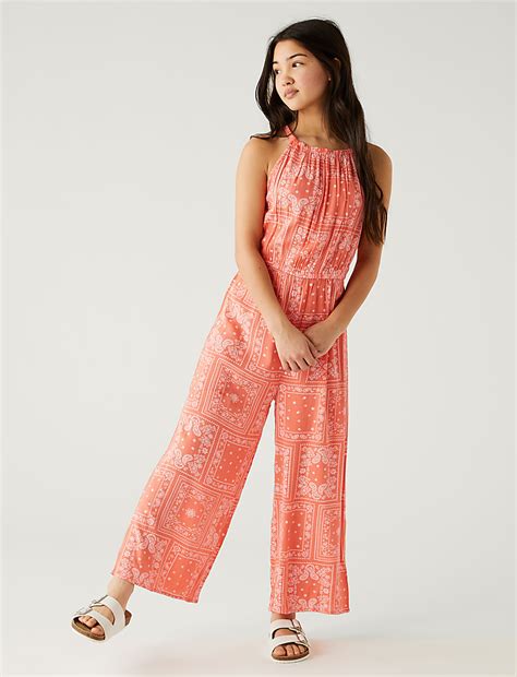 Bandana Print Jumpsuit (6-16 Yrs) M&S Collection M&S