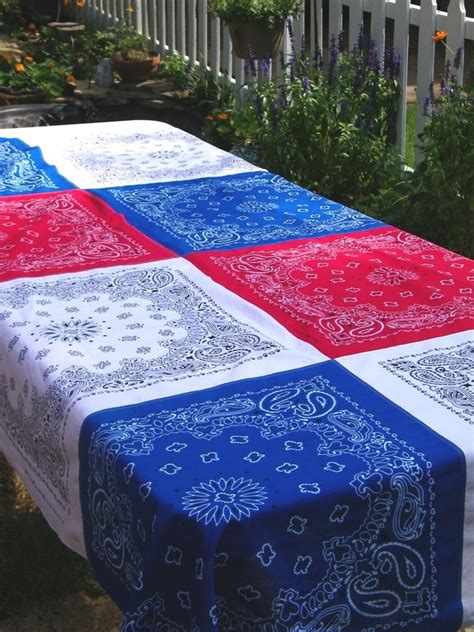 Bandana Tablecloth Etsy