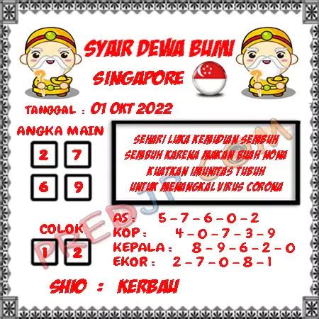 Bandar togel hadiah 23 prize. Prediksi togel singapura.