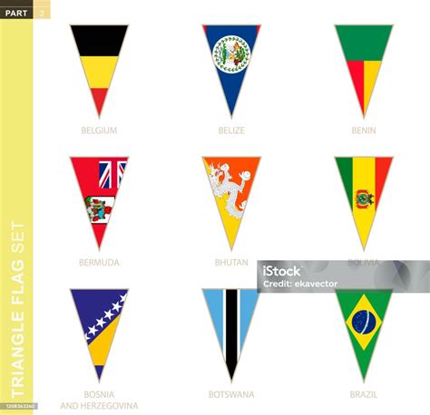 Bandeira triangular Vetores sem royalties